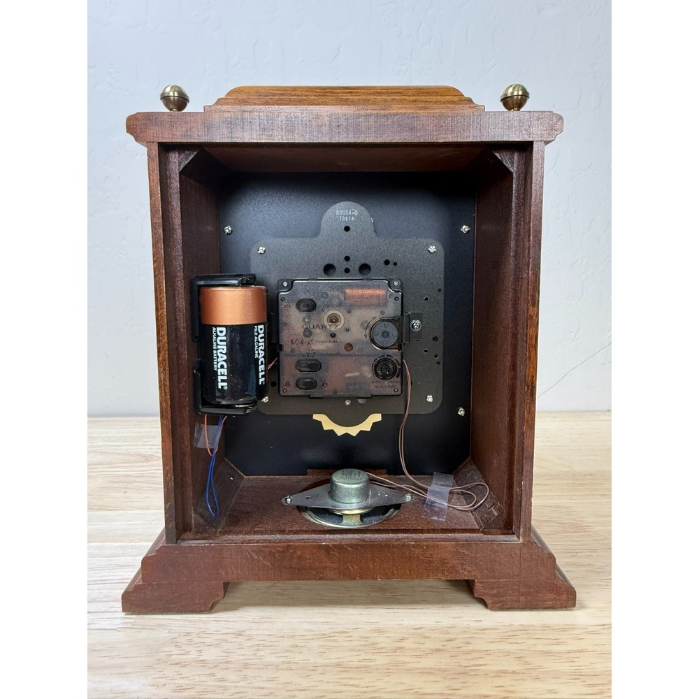 Seiko Quartz Westminster Wittington QGZ401B Desk Mantel Clock Tested Works READ - Picture 4 of 7